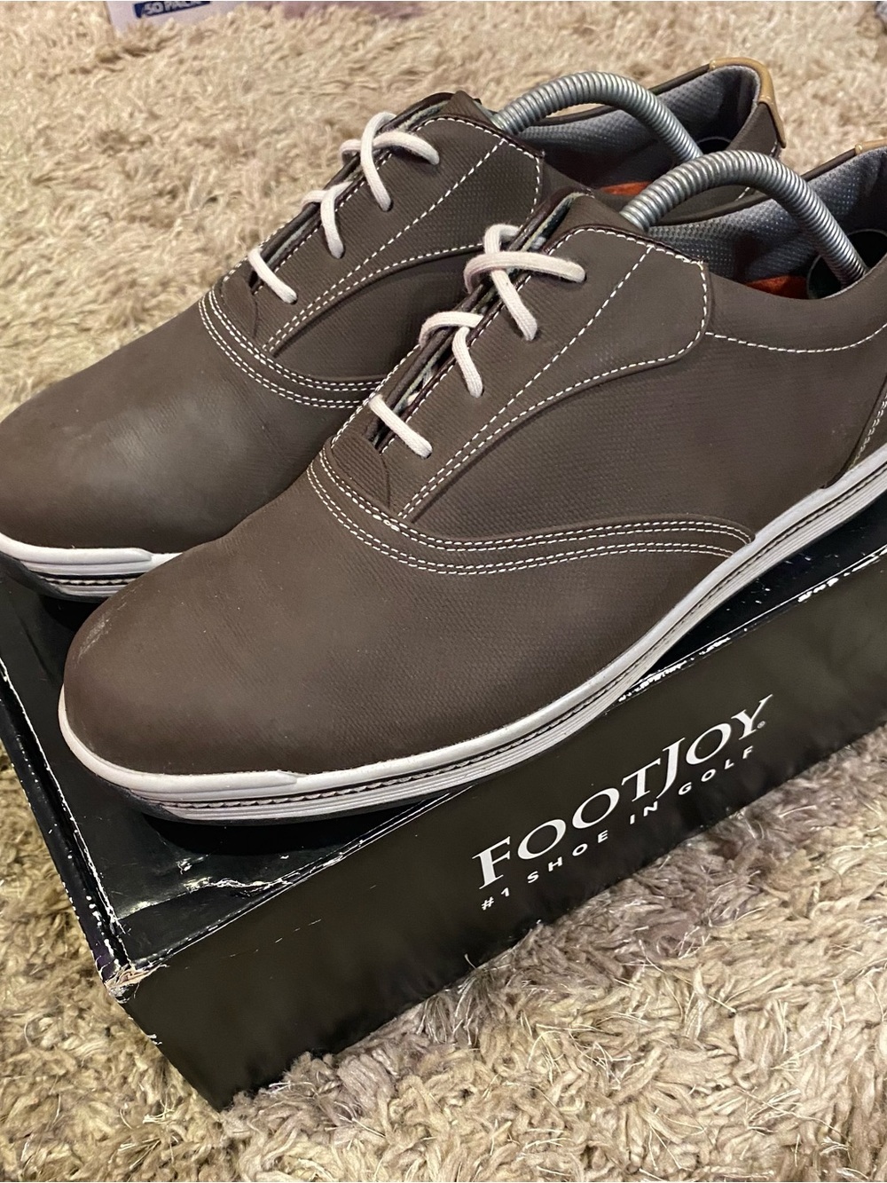 Foot Joy Contour Casual Spikeless Golf Shoe Men’s Size 11 - Brown